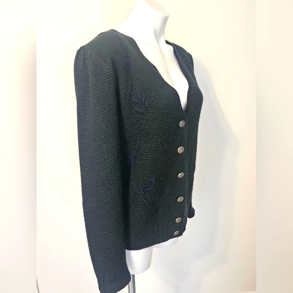 Petressa Pure New Wool Embroidered Size 40 Vintage - Picture 9 of 10